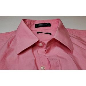 Mens Nautica Shirt Pink 32/33 Size 17